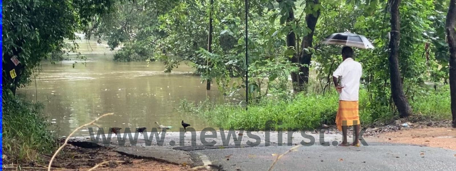 Overflowing Reservoirs Cut Off Ampara District